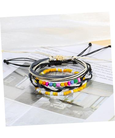 VALICLUD 9 Pcs Wax Thread Bead Bracelet Beads Women's Anklet Delicate 22x1CMx3pcs Assorted Colorx3pcs - Buy Online on GoSupps.com