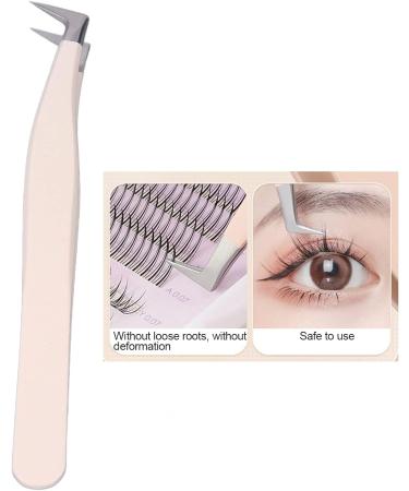 False Eyelash Tweezers Professionals Curved Stainless Steel Lash Extension Tool for Eyelashes and Makeup - Buy Online on GoSupps.com