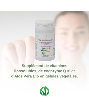Benessence - Fat-soluble vitamins Coenzyme Q10 and Aloe Vera - 60 capsules - Buy Online on GoSupps.com