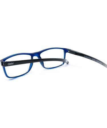 Gian Marco Venturi Unisex Verona Reading Glasses - Stylish Blue Frame (M) | International Shipping Available - Buy Online on GoSupps.com