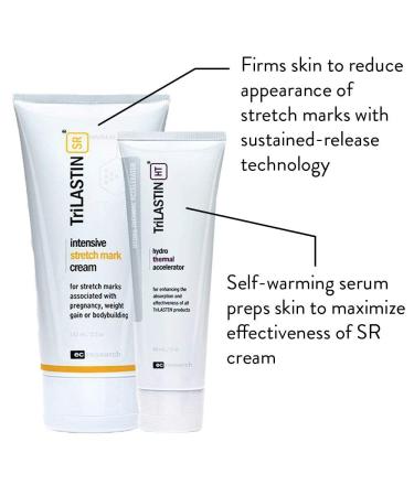 TriLASTIN-SR Intensive Stretch Mark Cream Bundle | Fast-Acting Remover with Accelerator | Hypoallergenic & Paraben-Free - Buy Online on GoSupps.com