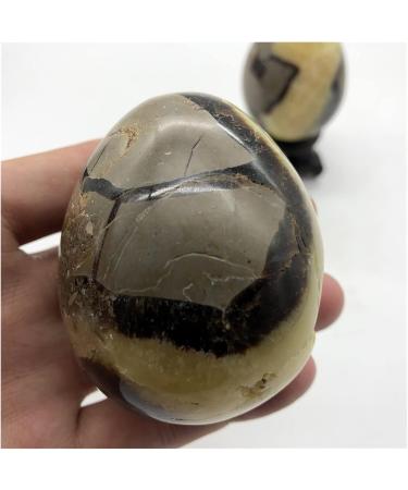Natural Crystal Rough Natural septarian Egg Quartz Crystal Specimen Quartz Crystal Egg Healing+Stand Random 1pc - Buy Online on GoSupps.com
