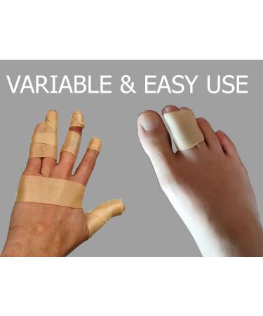 Czenano Fingertip, Knuckle, Toe Bandages - Latex Free, Elastic Bandaid for Cracked Fingers - Beige (1.57x118) - Buy Online on GoSupps.com