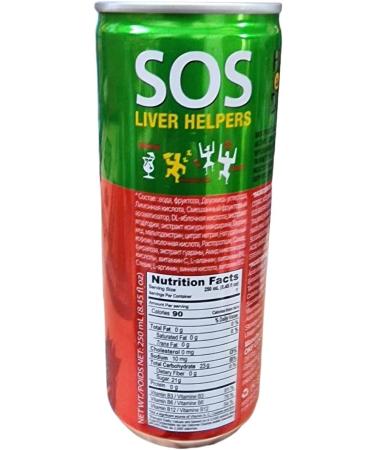  OKF OKF SOS Hangover Drink Liver Helpers Vitamins B and C Guarana and Milk Thistle 250ml - Buy Online on GoSupps.com