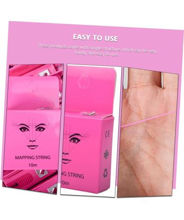 POPETPOP 2 Boxes Tools Salon Drawing Tattoos Embroidered Makeup Rulers Ink Locating Measuring - Buy Online on GoSupps.com