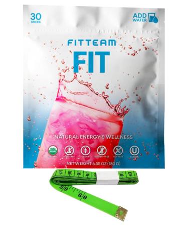 Fitteam Fit Natural Energy & Wellness Beverage with Measuring Tape