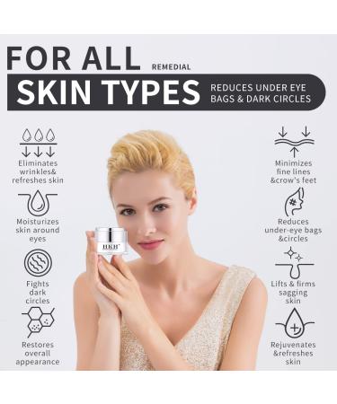 Dark Circles Under Eye Treatment for Women - Anti-Aging Collagen Eye Cream with Retinol Peptide - Reduces Dark Circles, Wrinkles, and Puffiness - Moisturizes and Repairs Eye Bags - Buy Online on GoSupps.com