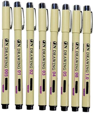 Lurrose 24 Pcs Painting Pen Drawing Liner Pen Drawing Pen Comics Line Pen - Buy Online on GoSupps.com