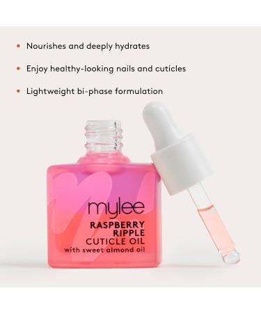 Huile pour Cuticules Raspberry Ripple 10 ml de Mylee Formule biphas e nourrissante base d huiles d amande douce de macadamia et de jojoba Hydrate et r pare les ongles V gan et sans cruaut  - Buy Online on GoSupps.com