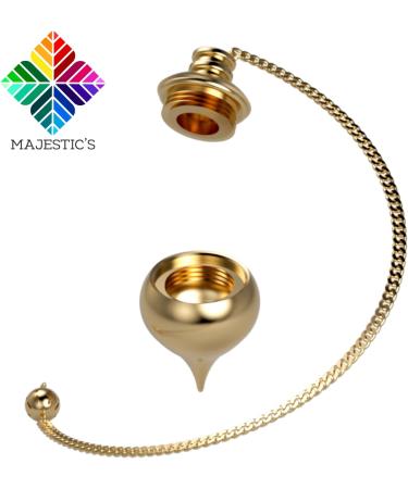 Esoteric Radiesthesia Pendulum Set - Gold Dripping Oracle & Witness Pendulum for Geobiology & Magnetizers | International Shipping Available - Buy Online on GoSupps.com