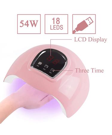 Ziomizi Gel Nail Polish Kit with 54w UV Light Lamp, 18 Color Polish Set and Nail Drill - At Home Gel Nail Kit with Nail Art Accessories - Buy Online on GoSupps.com
