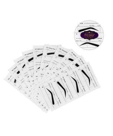 Frcolor 10pcs Eyebrow Stencils - Adhesive Brow Shaping Stickers for DIY Grooming | Makeup Beauty Tools - Buy Online on GoSupps.com