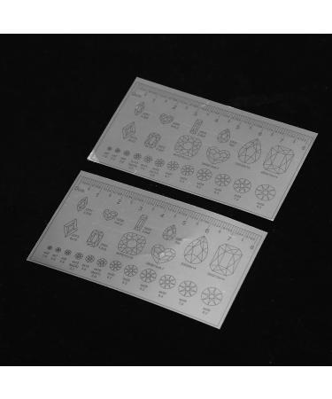 Soft Nail Art Ruler Ultra Thin Nail Measuring Ruler Transparent Portable Flexible for Steel Ball - Buy Online on GoSupps.com