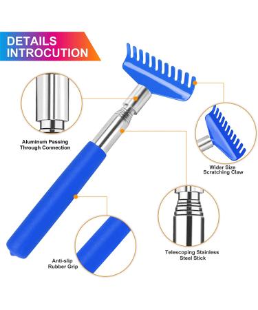 Extendable Metal Back Scratcher with Carrying Bag in Blue - Buy Online on GoSupps.com