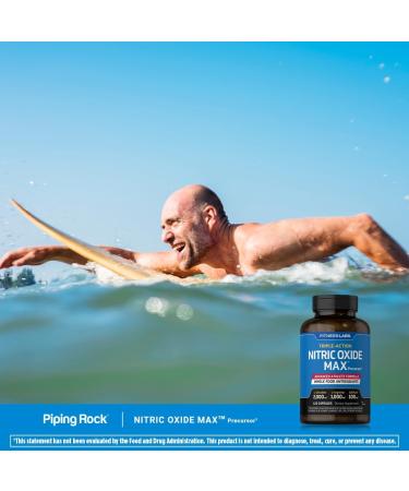 Fitness Labs Nitric Oxide Supplement - 3000mg 120 Capsules | Optimal Pre-Workout with L Arginine & L Citrulline | Triple Action Non-GMO Formula - Buy Online on GoSupps.com