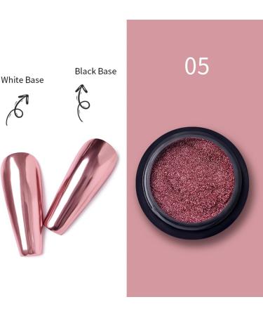Chrome Nail Powder Aurora - Mirror Effect for DIY Nail Art - 1pcs Mirror Pink - Buy Online on GoSupps.com