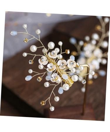 FRCOLOR Bridal Barrettes Elegant Hair Clips Hair Jewelry Handcraft Hair Clip Delicate Hair Clip Hair Barrettes Hair Pin Wedding Hairpins Pearl Hairpins Shell Headgear Girl Child - Buy Online on GoSupps.com