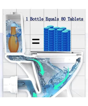 Bowling Blue Bubble Toilet Bowl Cleaner Toilet Fresheners Deodorizing & Descaling Automatic Toilet Bowl Cleaner in Bottle Household Toilet Cleaner For Cistern (1 PCS) - Buy Online on GoSupps.com
