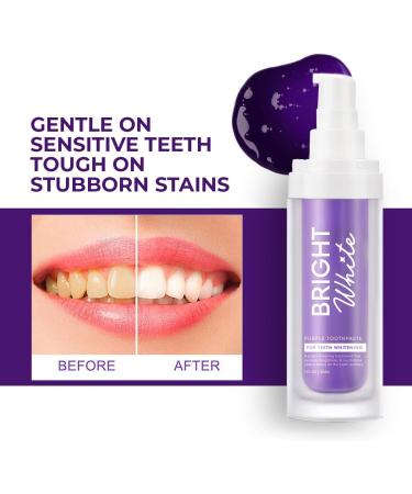 Purple Toothpaste for Teeth Whitening and Stain Removal - Teeth Whitening Booster - Buy Online on GoSupps.com