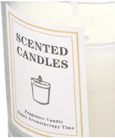 Scented White Soy Wax Candle | Rich Fragrance & Odor Removal | Elegant for Bedroom Office & Bar - International Shipping Available - Buy Online on GoSupps.com