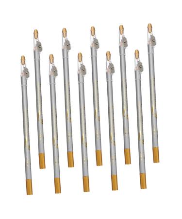 Beatifufu 10Pcs Eyebrow Powder Eyeshadow Eyeliner Highlight Makeup Pen Matte Eyebrow Applicator Eyebrow Pen Waterproof Eyeliner