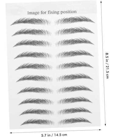 Beavorty 10 Sheets Imitation Eco Eyebrow Sticker Eyebrow Grooming Stickers Imitation Eyebrow Sticker Beauty - Buy Online on GoSupps.com
