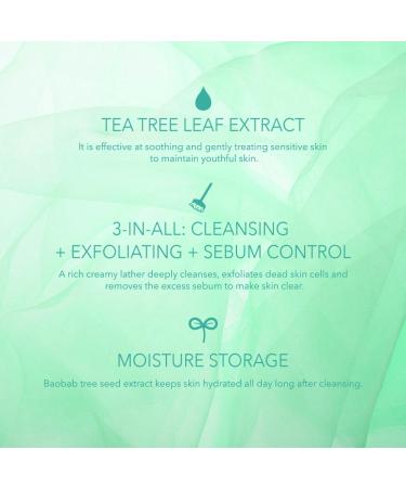 Essenherb Tea Tree Foam Cleanser 150ml - Soothing & Moisturizing | For All Skin Types with Blemishes - Buy Online on GoSupps.com