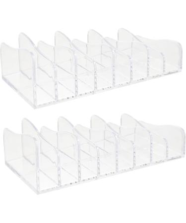 Ciieeo Acrylic Organiser 10 pcs Plastic Blush Divided Eyeshadow Countertop for Clear Bathroom Display Eye Wallet Stand 17.2X8.5X5.3CMx5pcs Transparentx5pcs - Buy Online on GoSupps.com