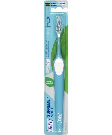 Tepe Supreme Soft Toothbrush - Conical Brush Shape for Gentle Cleaning - Optimal Interdental Care (1 Pack) - Buy Online on GoSupps.com