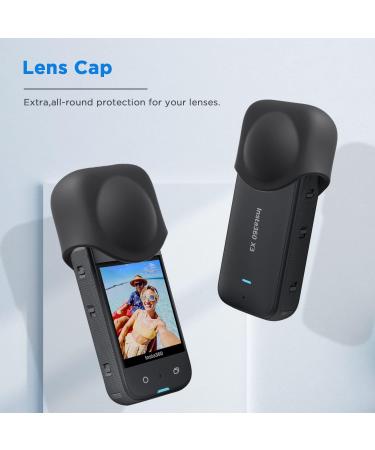 Cynova Insta360 X3 Lens Cap & Glass Protector Set - Silicone Case for Insta360 X3 Accessories - Buy Online on GoSupps.com