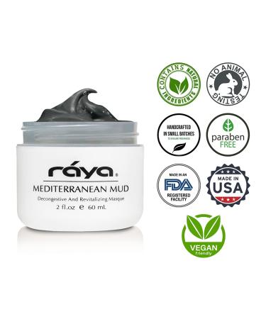 Raya Mediterranean Mud Masque | Revitalizing Facial & Body Treatment | Vitamins & Minerals for Dull Skin - International Shipping - Buy Online on GoSupps.com