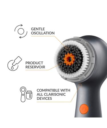 Clarisonic Men's Facial Brush Head Replacement | Compatible with Mia 1, Mia 2, Mia Fit, Alpha Fit, Smart Profile Uplift | 1 Count - Buy Online on GoSupps.com
