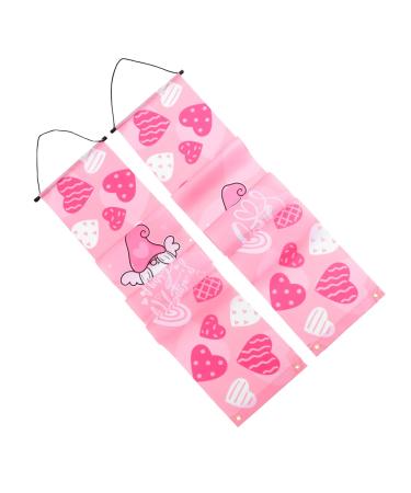 Zerodeko Valentines Day Hanging Banner 1 Pair Valentines Day Banner Polyester Banners Outdoor Valentines Day Welcome Sign Picture 1 180.00X30.00X0.10CM