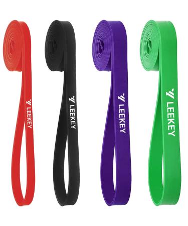 LEEKEY Resistance Band Set, Pull Up Assist Bands - Stretch Resistance Band - Mobility Band Powerlifting Bands for Resistance Training, Physical Therapy, Home Workouts Multi-color