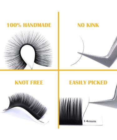Individual Eyelashes 0.20 D Curl Extensions | 14mm Single Size 1 to 1 Eyelash Extensions by Gemerry - Shop Now - Buy Online on GoSupps.com