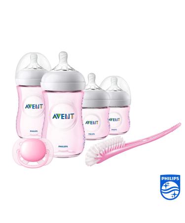Philips Avent Baby Bottle for Newborns - Transparent Pink (Model SCD301/03) | Buy Online Worldwide - Buy Online on GoSupps.com