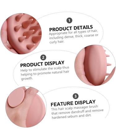 minkissy 3pcs Shampoo Brush Ergonomic Scalp Massage Cleansing Brush Hair Types Soft Safe Head For Wet or Dry - Buy Online on GoSupps.com