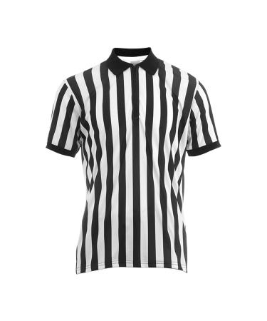 Men's referee Shirt official referee jersey for men men officially referee jersey black and white striped referee costum for basketball football football