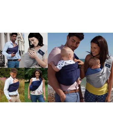 CUBY Baby Carrier Sling | Natural Cotton Adjustable Wrap for Newborn Comfort | Nursing Infant Toddler Carrier | Black Polka Dot - Buy Online on GoSupps.com