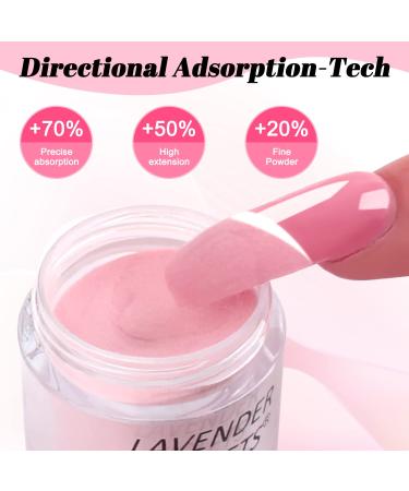 Lavender Violets 36 Colors Dip Powder Nail Kit - French Dip Manicure Set for Home Salon - Nude Pink, Red & More - M953 - Buy Online on GoSupps.com