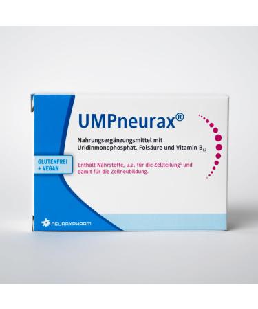 Umpneurax - Cell division & cell new formation - Dietary supplements with uridine monophosphate folic acid and vitamin B - vegan & good -free - 60 film -coated tablets