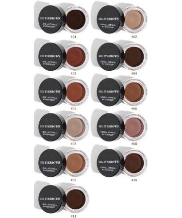 Colorful eyebrow cream waterproof three-dimensional stereotypes above the color eyebrows (02) - Buy Online on GoSupps.com