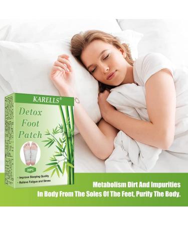 Segminismart Detox Foot Pads - 20PC Foot Care Plaster for Detoxification & Improved Sleep | Tiredness Relief & Healthy Feet - Buy Online on GoSupps.com