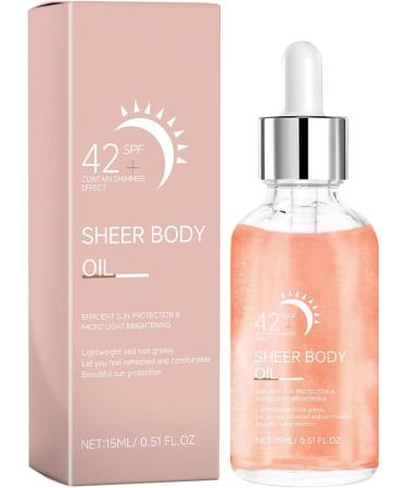 Radiant oil facial sun cream with protection factor 42+ sun protection drops wide 15 ml for daylight protection holidays outdoors sporting activities - Buy Online on GoSupps.com