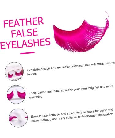 SUBOFAN ABOOFAN Makeup Mascara 15 Pairs Halloween Extra Long Eyelash Mascara Purple Lashes Paper Cutting s Halloween Costume s s Fiber Rosy Prom Set False s - Buy Online on GoSupps.com