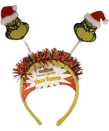 Divas World Grinch Christmas Head Bopper: Festive Holiday Party Headband Costume Accessory Hair Band - Buy Online on GoSupps.com
