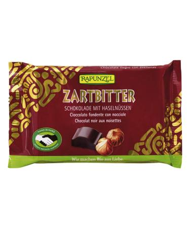 Rapunzel Naturkost Rapunzel - 60% Dark Chocolate with Whole Nuts HIH - 100g - Pack of 12