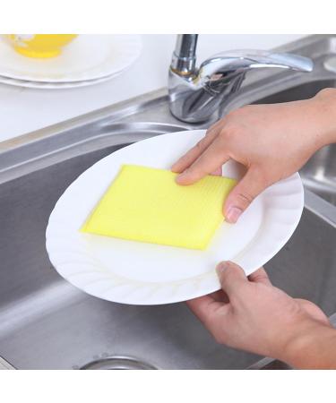 Kitchen Sponge Household Cleaning for Kitchen | Kitchen Cleaning Sponges Eco Non-Scratch for Dish Scrub Sponges for Kitchen Dishwashing Pisole - Buy Online on GoSupps.com