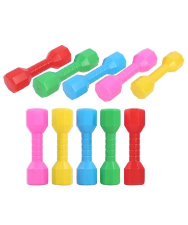 Weikeya Dumbbell Fitness Dumbbell Small Dumbbells Plastic Dumbbell for Outdoor Sports Fun for Dance Props