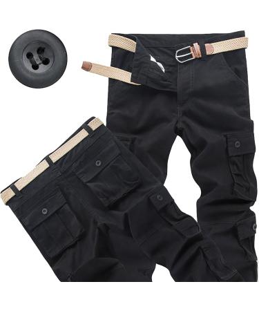 Men's Blue Cargo Pants - 8 Pocket Comfortable Hiking & Leisure Trousers - Breathable & Fashionable Cotton Outdoor Wear - Buy Online on GoSupps.com